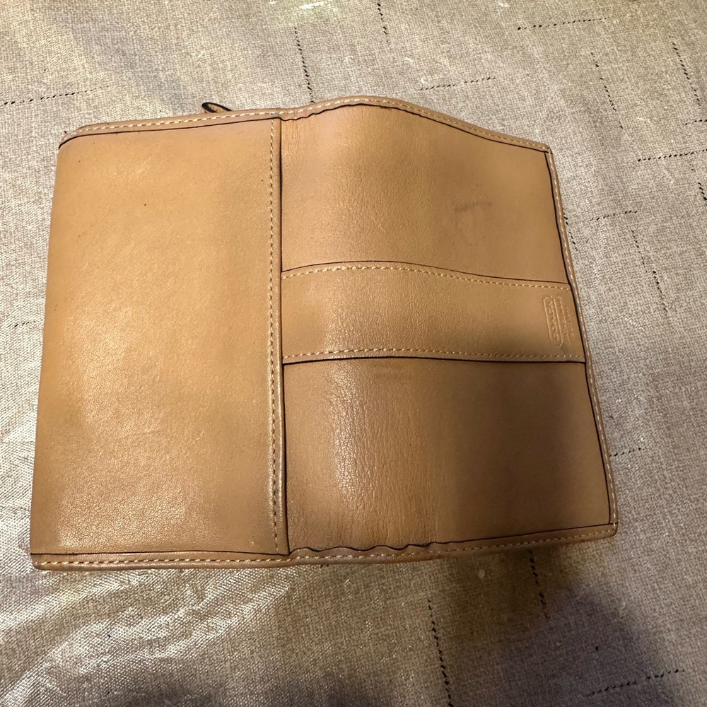 Tan Leather Coach Wallet
